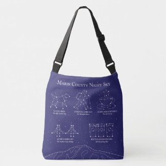 Marin County Natt Himmel Stor Cross Body Väska Blå
