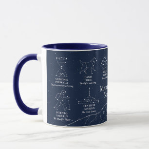 Marin County Night Sky 11 oz mugg blå
