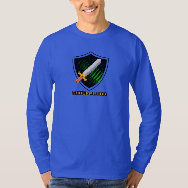Marin CureFFI.org för långärmadamerikandräkt Tee Shirt (Framsida)