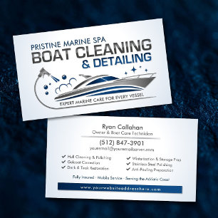Marin Detailing Båttvätt Service Visitkort