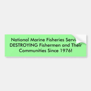 Marin- fiskerier ServiceDESTROYING Fis för Bildekal