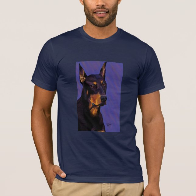 Marin för DobermanAA-utslagsplats Tee Shirt (Framsida)