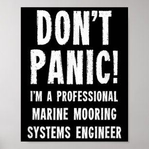 Marin förankringssystemingenjör poster