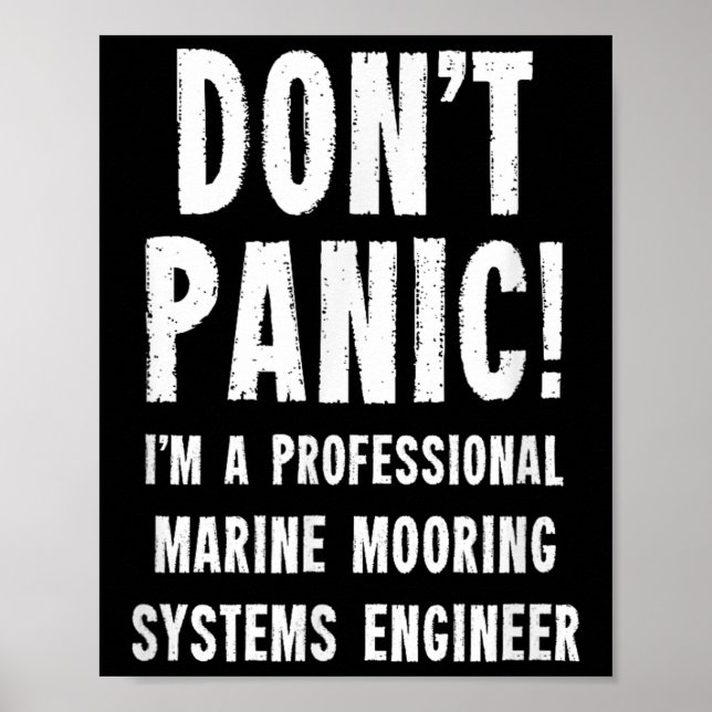 Marin förankringssystemingenjör poster (Framsidan)