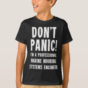 Marin förankringssystemingenjör t shirt