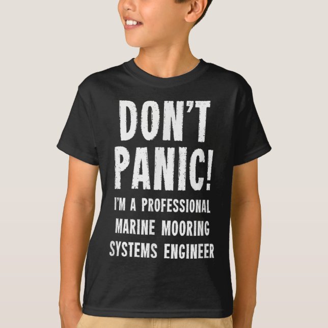 Marin förankringssystemingenjör t shirt (Framsida)