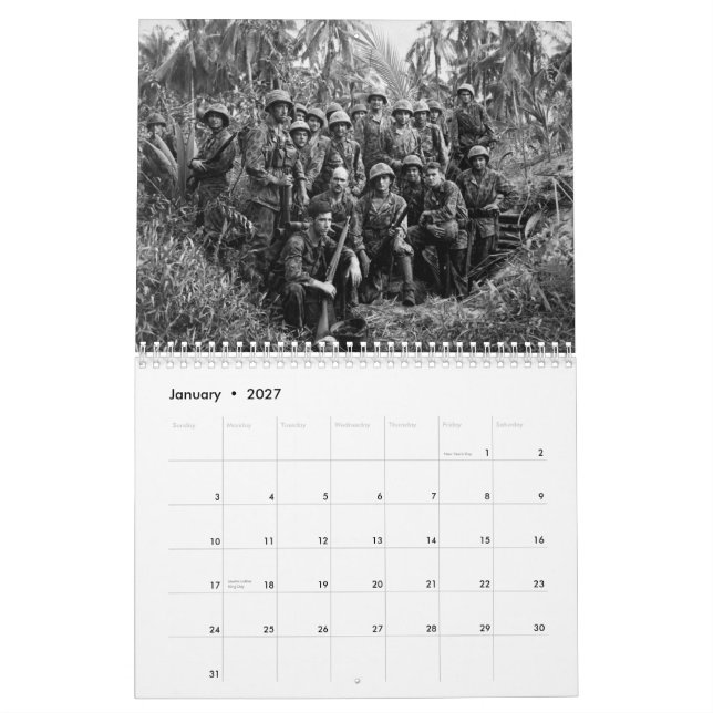 Marin- kalender (Jan 2027)