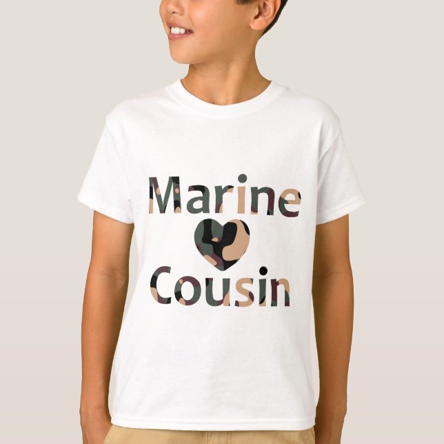 Marin- kusinhjärta Camo T-shirt (Framsida)