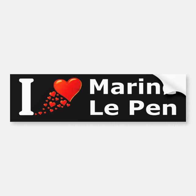 Marin- Le Pen 2017 Bildekal (Framsidan)