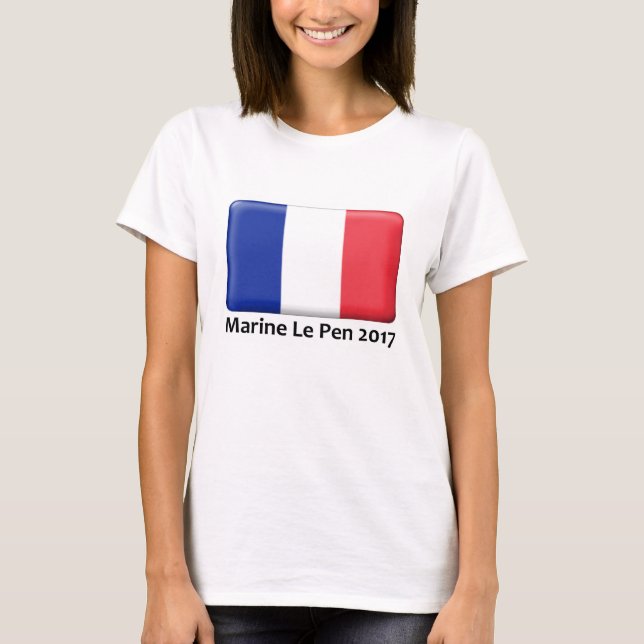 Marin- Le Pen dräkt 2017 T Shirt (Framsida)