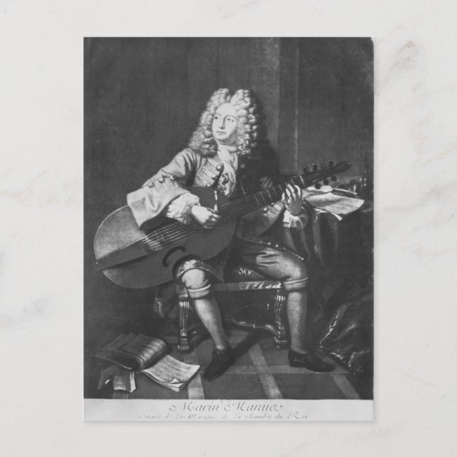 Marin Marais, 1704 Vykort (Framsida)