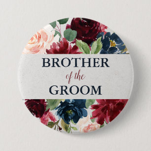 Marin & Marsala blom- shabby chicbroder av Knapp