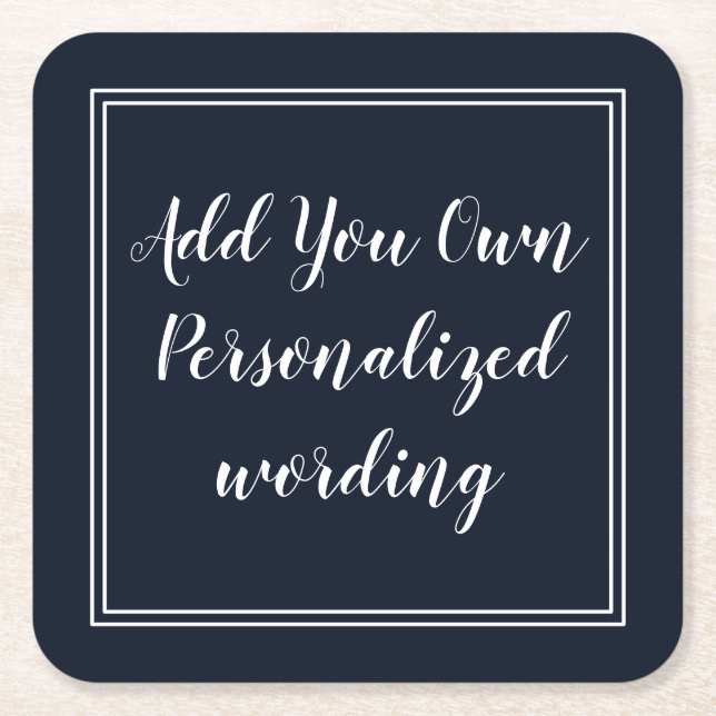 Marin med den gränser personifierade kustfartyget underlägg papper kvadrat (Framsidan)