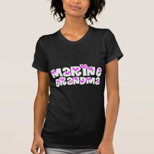 Marin- mormorrosahjärtor tee shirt