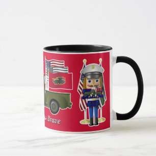 Marin Nutcracker med liten militär Lastbil Mugg