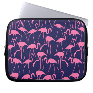 Marin- och rosaFlamingomönster Laptop Sleeve