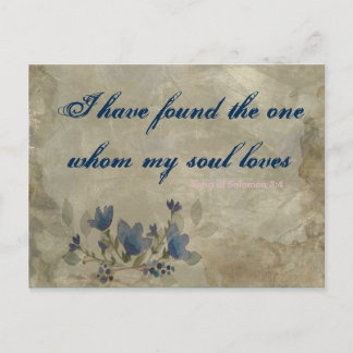 Marin och rosenskär vintage vykort