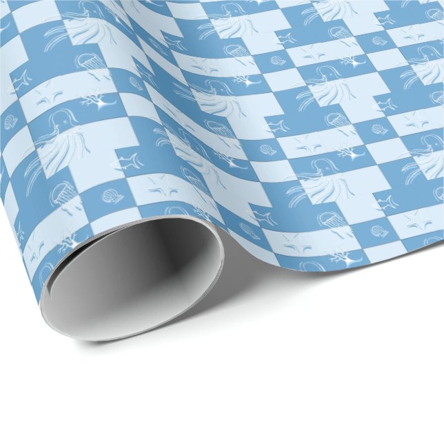 Marin Presentpapper (Rullad Hörn)