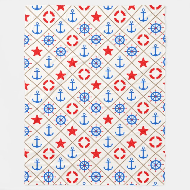 Marin promenad. fleecefilt (Framsidan)