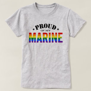 Marin- regnbågeflagga för gay pride tee shirt