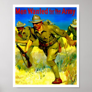 Marin rekonstruktion som önskats för arméns Poster