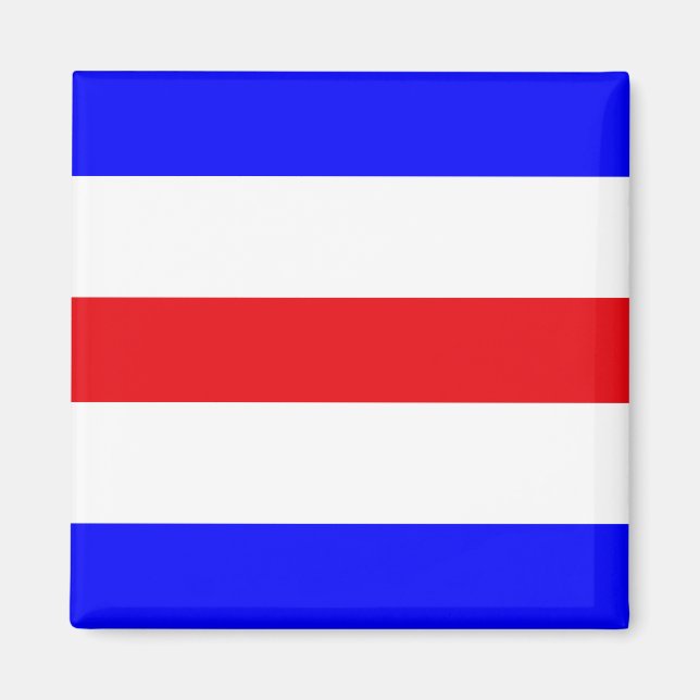 Marin Signalflagga: Bokstav "C" Charlie Magnet (Framsidan)