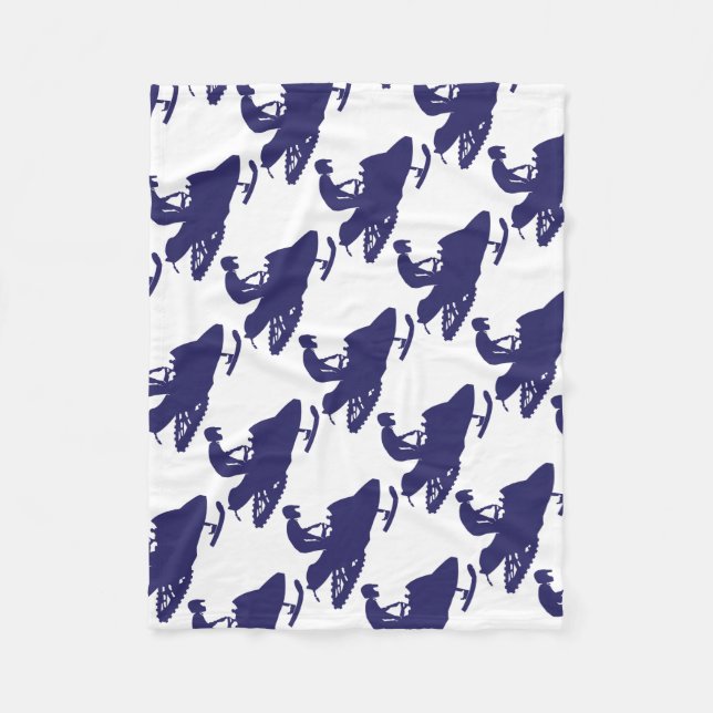 Marin-Snowmobiler Fleecefilt (Framsidan)