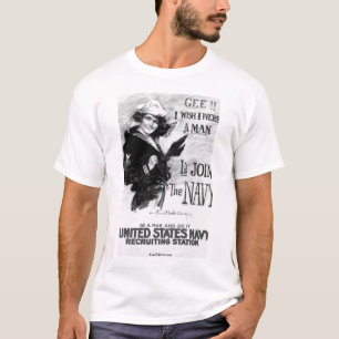 Marin som rekryterar affischen t shirt