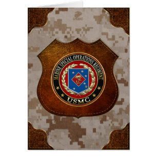 Marin- speciell funktionsRegiment (MSOR) [3D] Hälsningskort