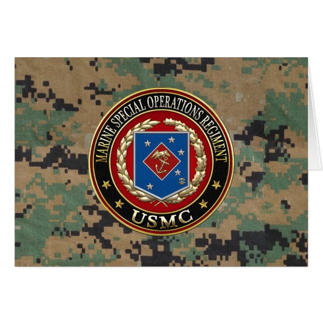 Marin Speciell verksamhet (MSOR) [3D] Hälsningskort (Framsidan Horizontal)