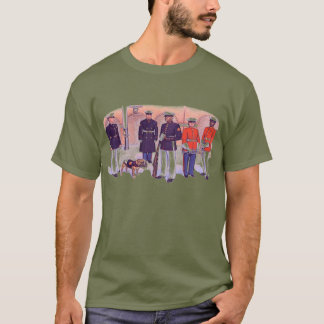 Marin- U.S.Style T-tröja för smart deltagande Tee