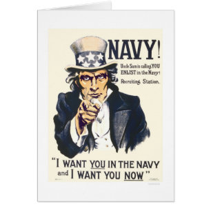 Marin! Uncle Sam kallar dig Hälsningskort