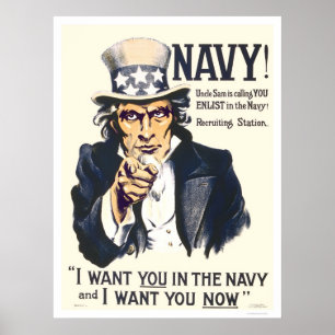 Marin! Uncle Sam kallar dig Poster