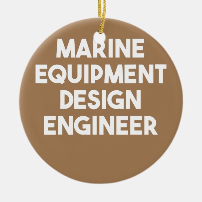 Marin utrustning design ingenjör  julgransprydnad keramik (Framsidan)