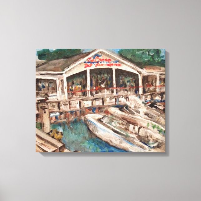 "Marina at Western Bay" Kelleys ö, Ohio Canvastryck (Framsida)