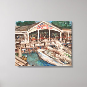 ’Marina at Westernare Bay’ Kelleys ö, Ohio Canvastryck