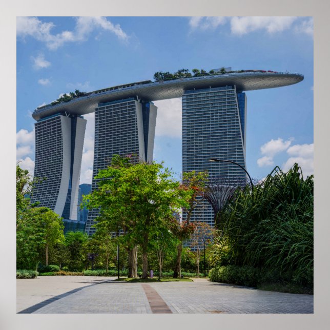 Marina Bay Sands Hotel Singapore Poster (Framsidan)