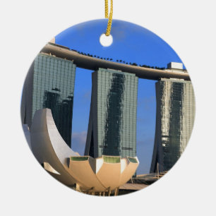 Marina Bay Sands Singapore Julgransprydnad Keramik