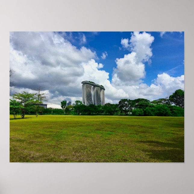 Marina Bay Sands Singapore Skyline Poster (Framsidan)