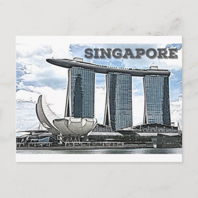 Marina Bay Sands - Singapore Vykort (Framsida)