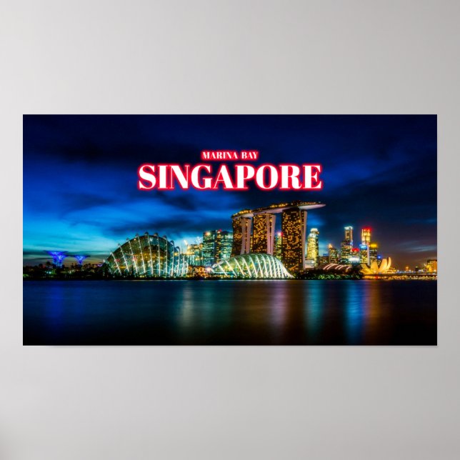 Marina Bay - Singapore Poster (Framsidan)