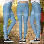 Marina Blå himmel 0948 Leggings<br><div class="desc">Stil OCH bekvämlighet är kung i perfektens balar. Du kan bära dina bilder om och om och de kommer inte att förlora sin form. Anpassa på produktsidan eller klicka på knappen "Anpassa" om du vill ha fler designalternativ. Konstruktionen skapades från min målning "Marina Vallarta 0948", där fyr i en restaurang...</div>