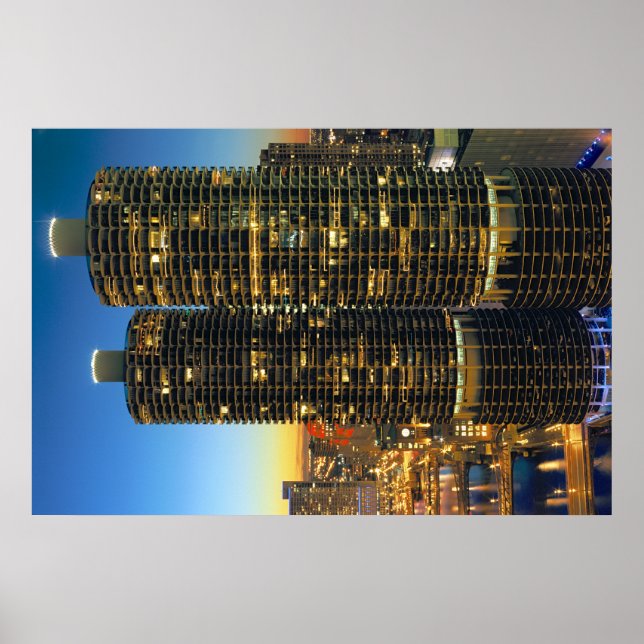 Marina City Chicago Poster (Framsidan)