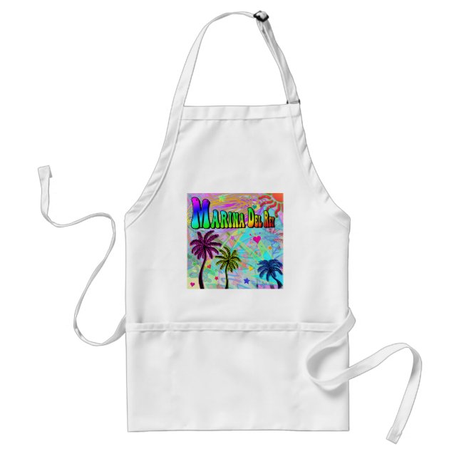 Marina Del Ray Vivid Romantik Apron Förkläde (Framsidan)