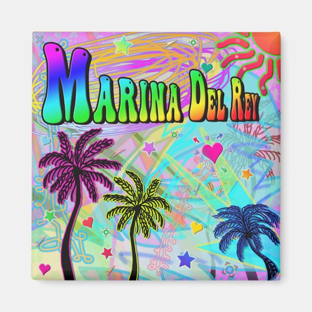 Marina Del Ray Vivid Romantik Magnet (Framsidan)