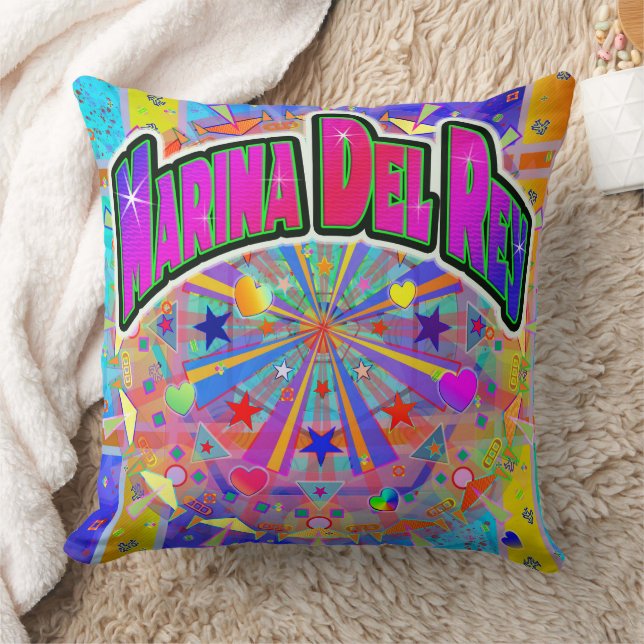 Marina Del Rey Cosmic Unity Pillow Kudde (Filt)