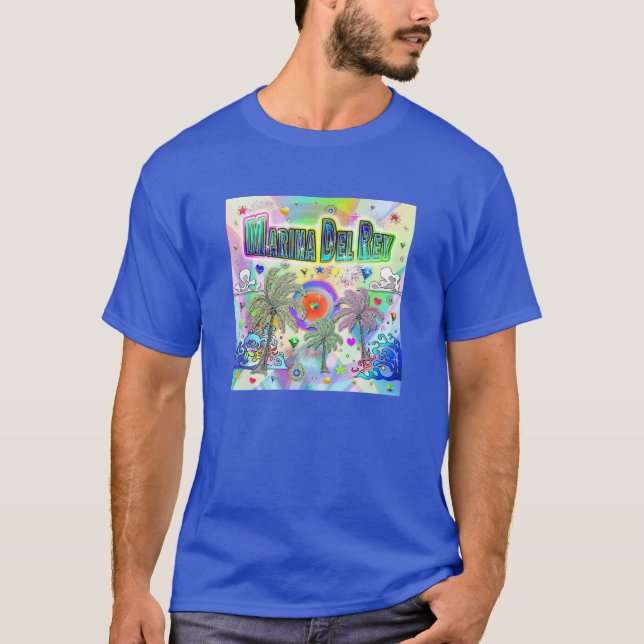 Marina Del Rey Deep Dream T-Shirt (Framsida)