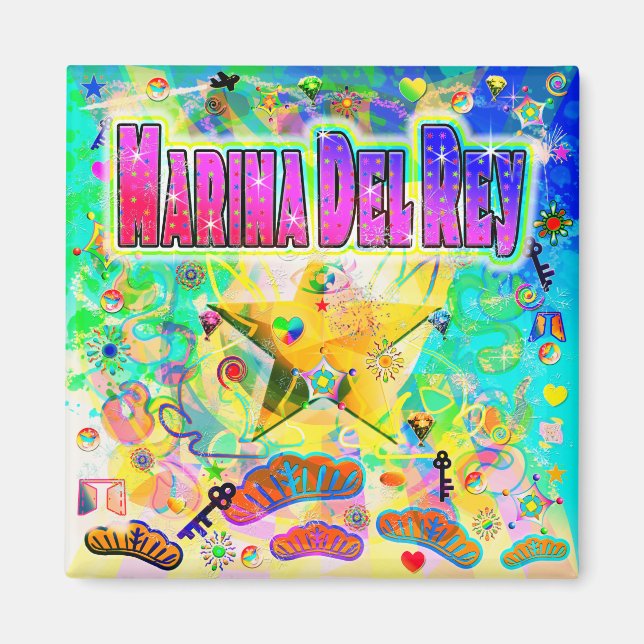 Marina Del Rey Epok Timme Magnet (Framsidan)