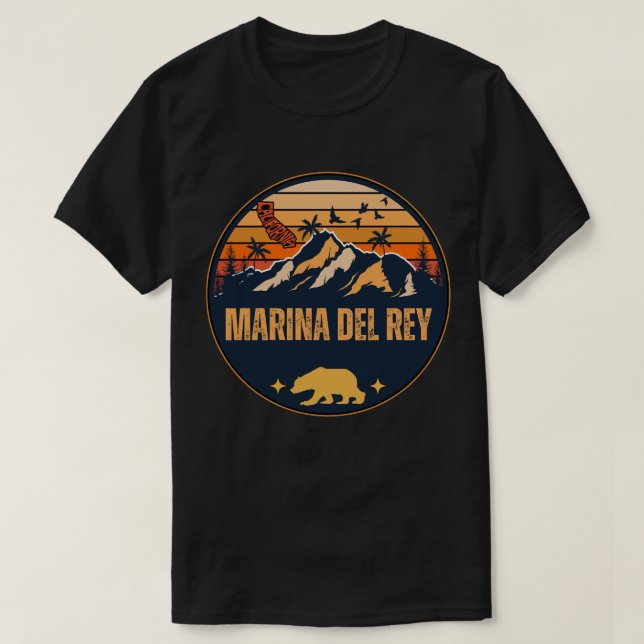 Marina del Rey, Kalifornien T Shirt (Design framsida)