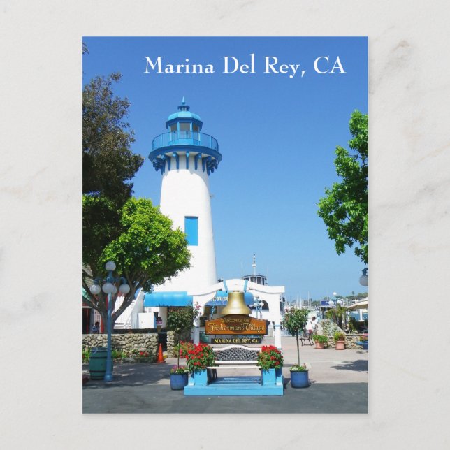Marina Del Rey Postcard! Vykort (Framsida)